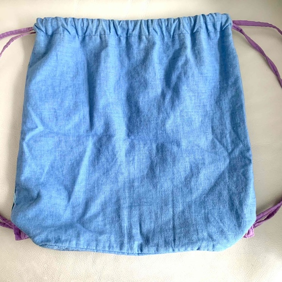 Gap Sky Blue Embroidered Backpack - Picture 6 of 10